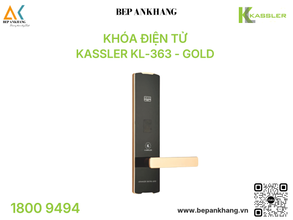 Khóa điện tử Kassler KL-363 - Gold/ Silver